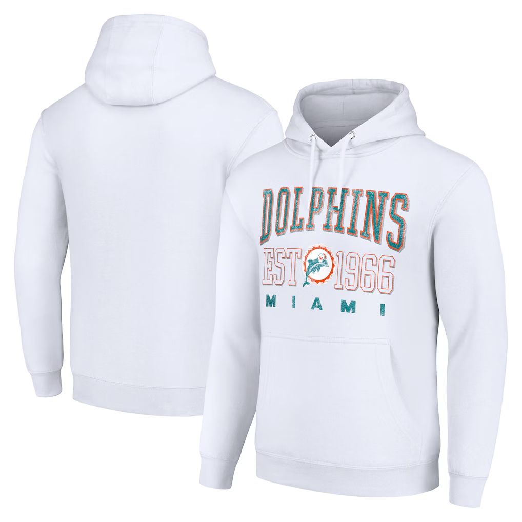Men 2026 NFL Miami Dolphins White Hoodie hooded style 03